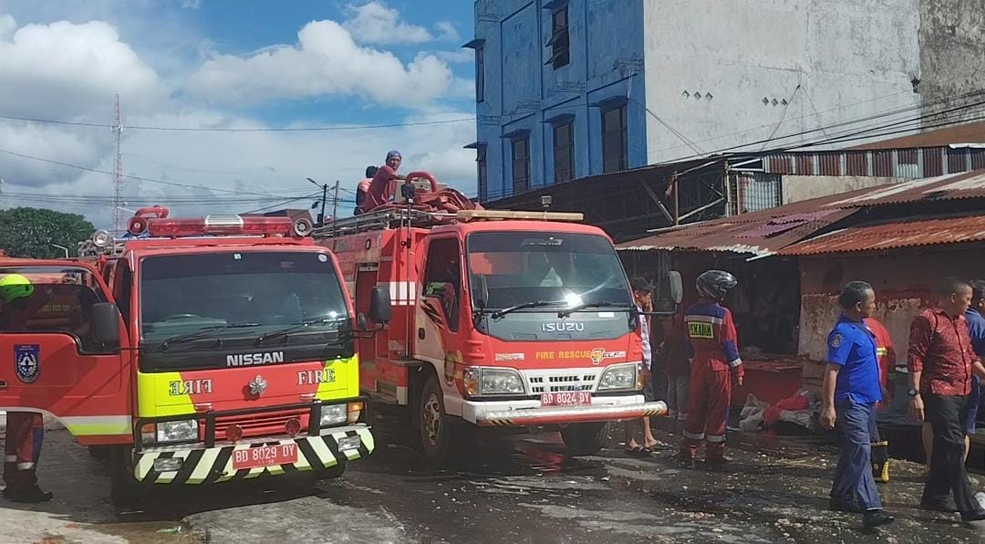 Kebakaran Dekat Pasar Purwodadi Argamakmur, Rumah dan Toko Warga Nyaris Ludes