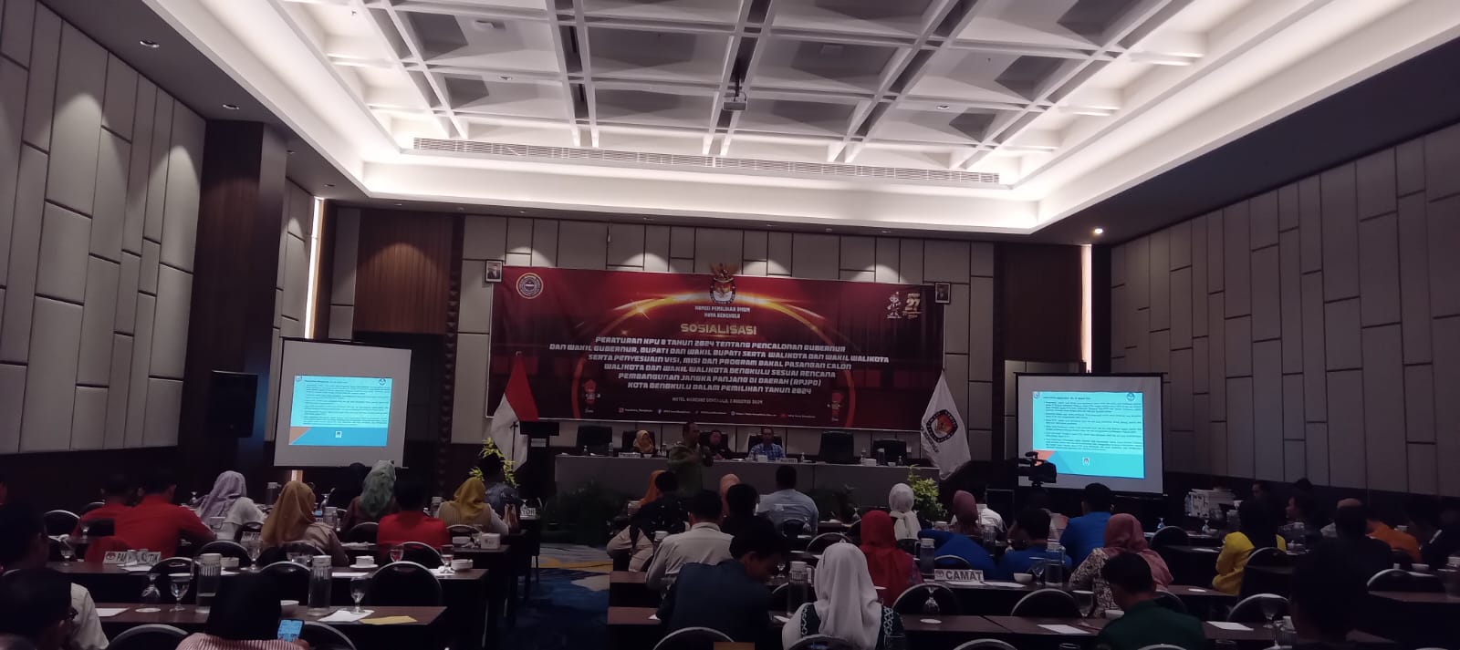 KPU Kota Bengkulu Gelar Sosialisasi Tentang PKPU No 8 Tahun 2024