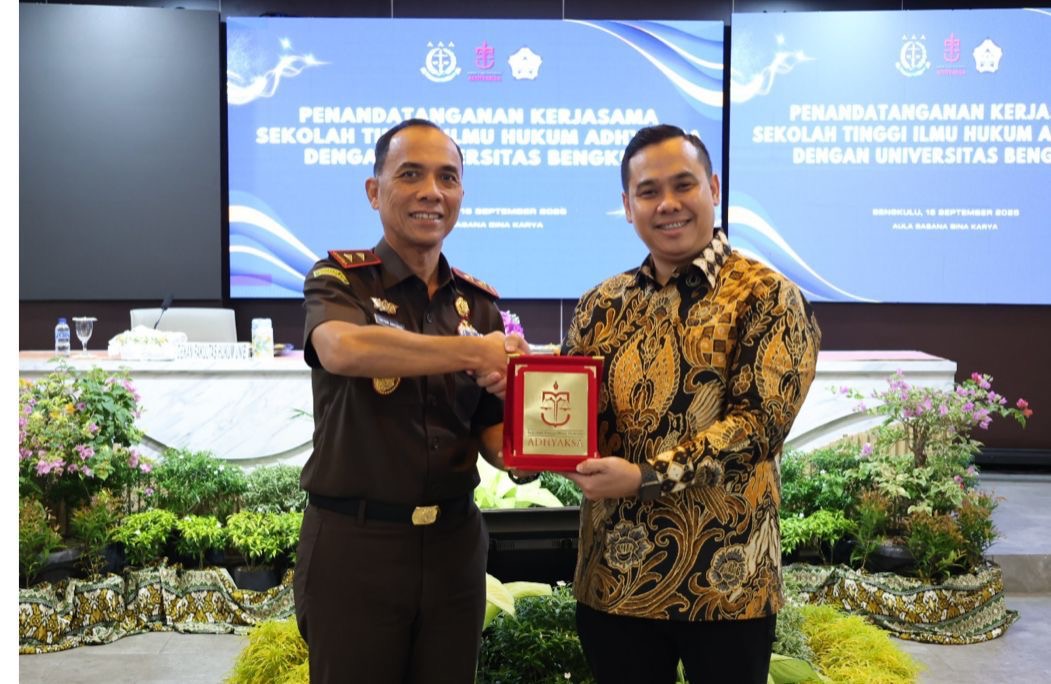 Kejati Bengkulu Jadi Tuan Rumah MoU STIH Adhyaksa dan Unib