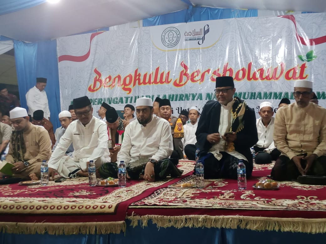 Peringati Maulid Nabi dengan Sholawat Bersama, Sukatno: Semoga Kota Bengkulu Meraih Keberkahan