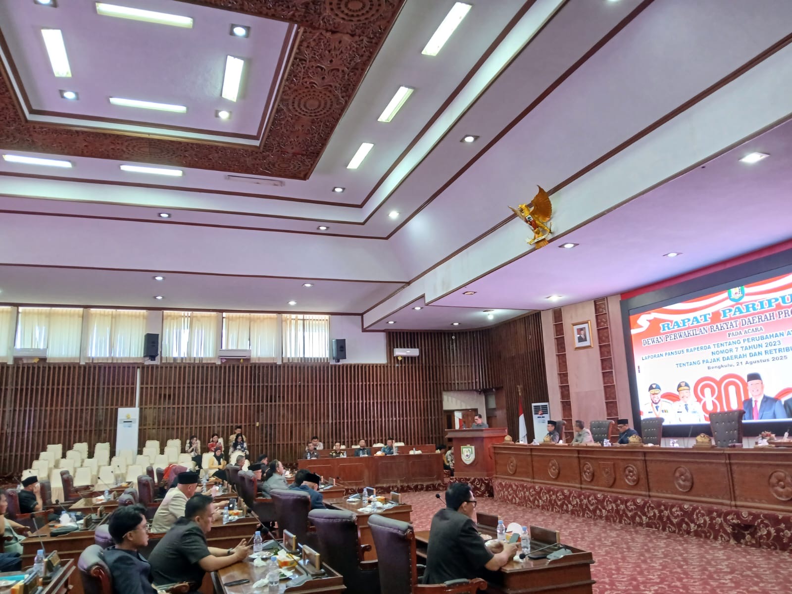 DPRD Provinsi Bengkulu Setujui Penurunan Pajak Kendaraan dan Retribusi Daerah