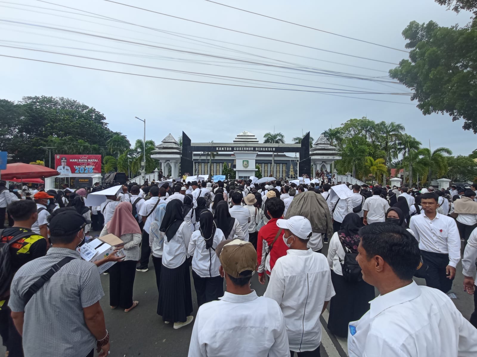 Ribuan Honorer Demo karena Dirumahkan, Begini Kata Kepala BKD Provinsi Bengkulu