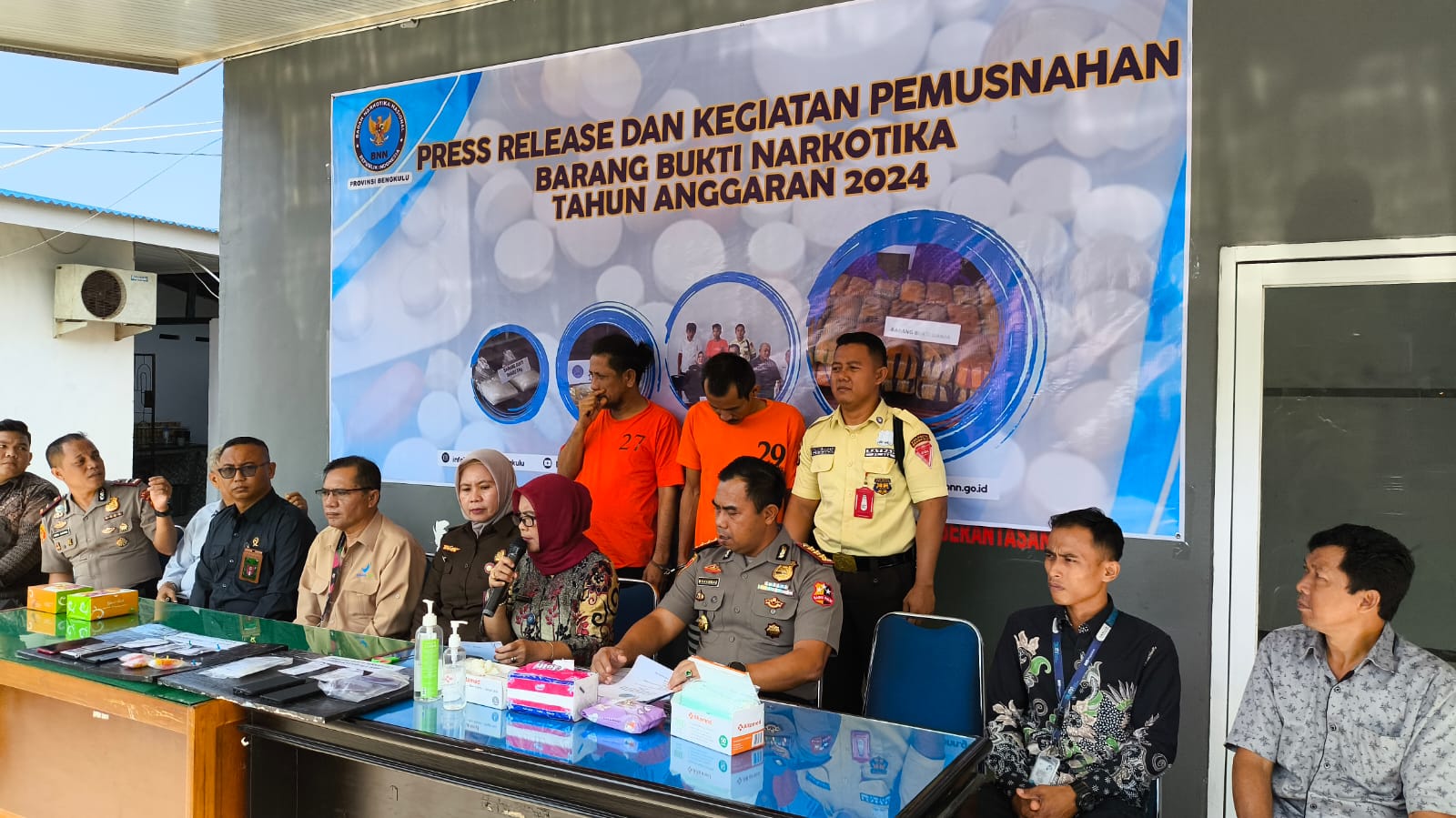 BNN Provinsi Bengkulu Musnahkan Narkoba yang Disita dari Bandar Jaringan Lintas Provinsi 