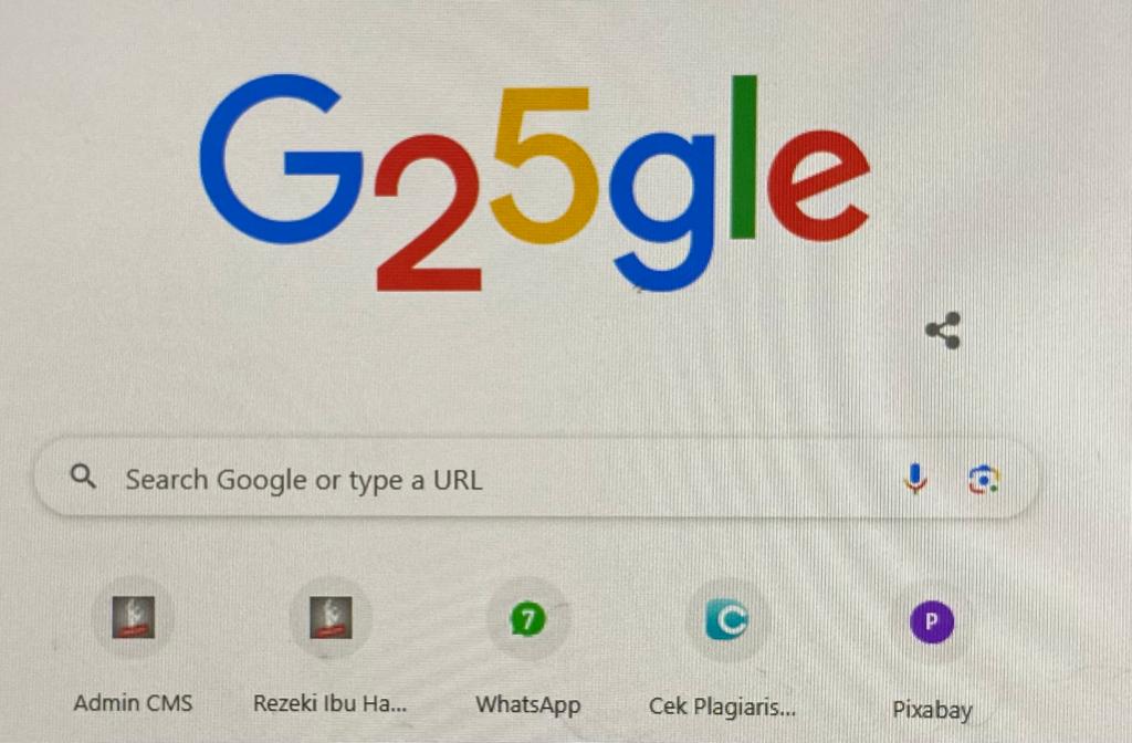 Google Ulang Tahun Hari Ini, Tampilan Google Doodle Ada Angka 25, Simak Kilas Balik Sejarahnya