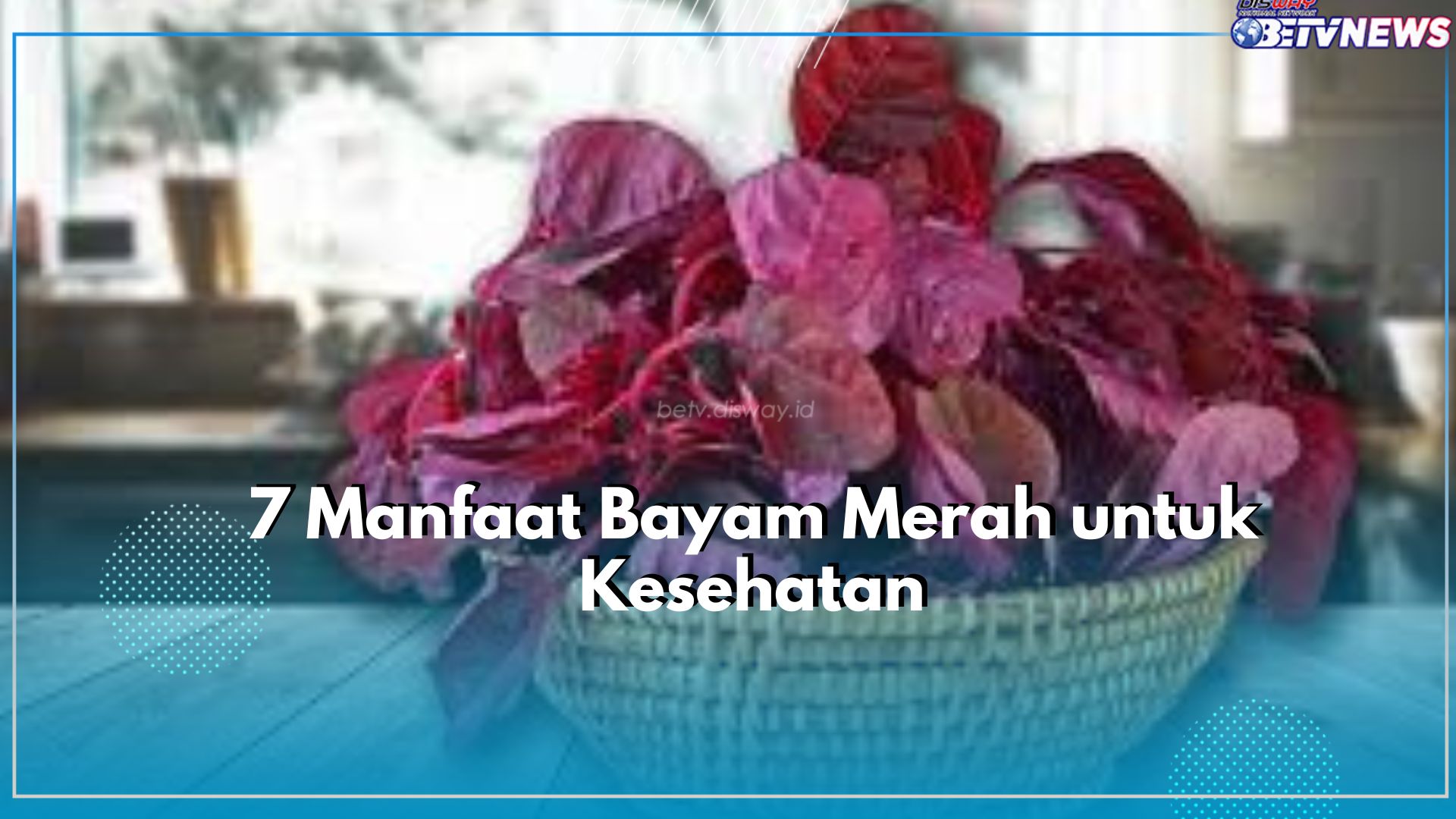 Klaim 7 Manfaat Bayam Merah untuk Kesehatan, Salah Satunya Dapat Mencegah Anemia