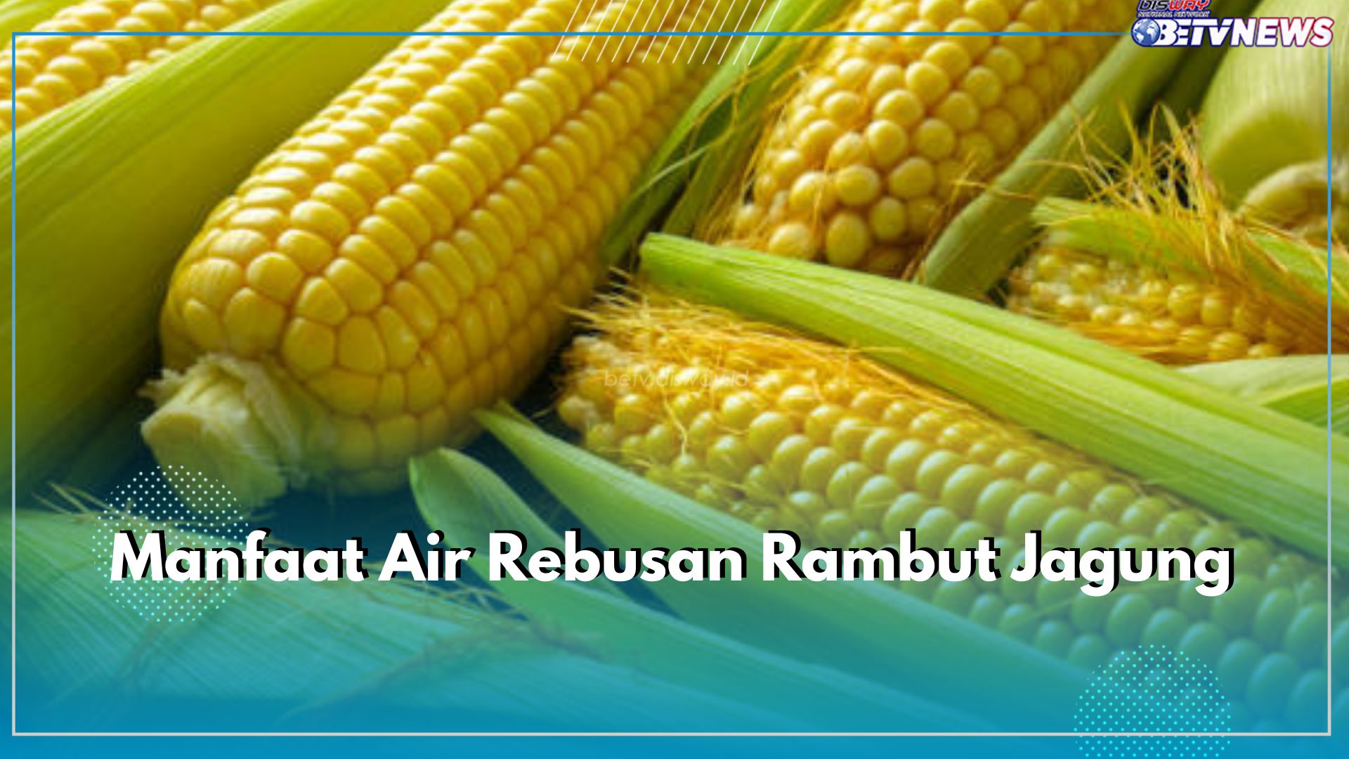 Jangan Dibuang, Rambut Jagung Ampuh Mengobati 6 Masalah kesehatan Ini, Cek Manfaat Air Rebusannya