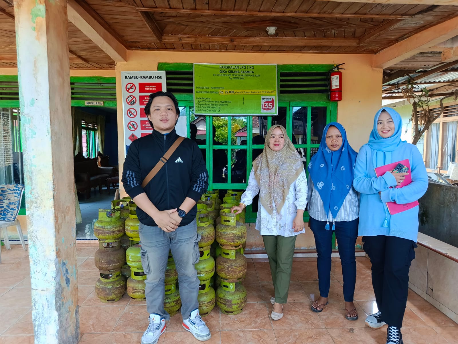 Gandeng Disperindagkop, PT Kaur Permai Sejati Sidak Agen LPG 3 Kg Jelang Idul Fitri