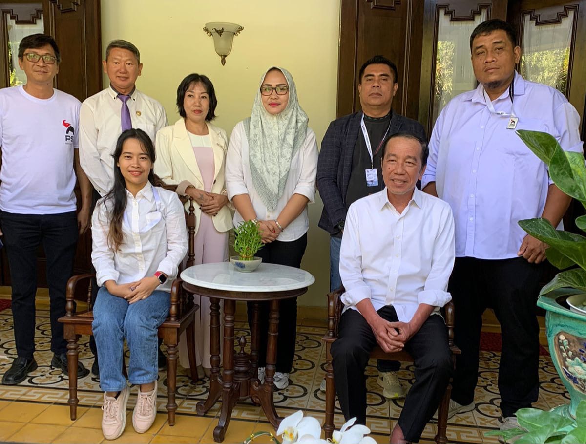 Dedi Ruskam Bersama Kader PSI Bengkulu Kunjungi Kediaman Presiden ke-7, Ini Pesan Jokowi