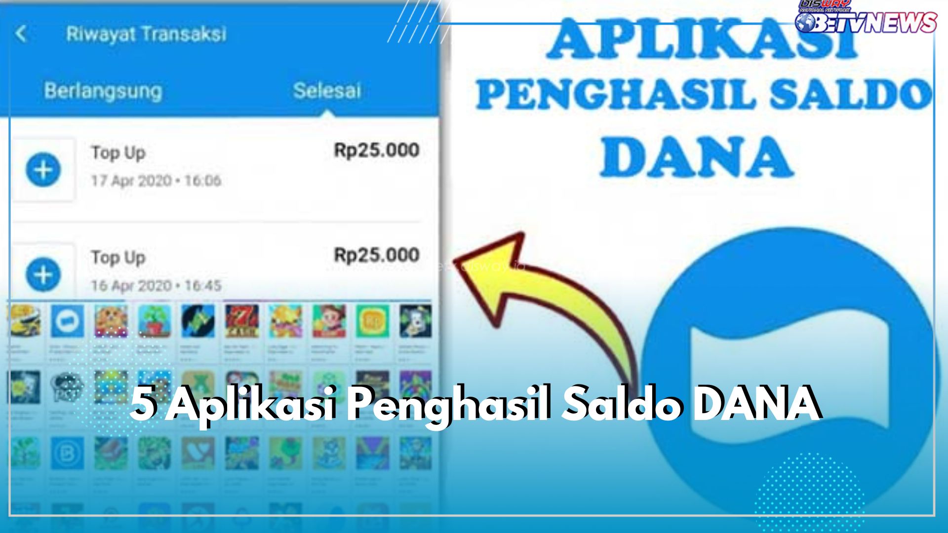 Lagi Viral! Main Game Dapat Saldo DANA Gratis Rp500.000, Download 5 Aplikasi Ini Sekarang Juga