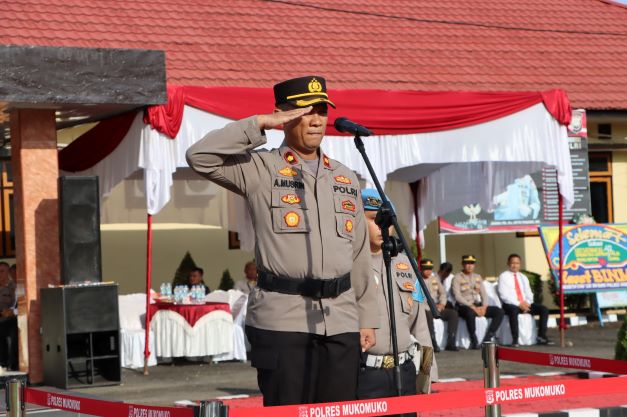 Polres  Mukomuko Gelar Upacara Peringatan HUT Satpam ke-42