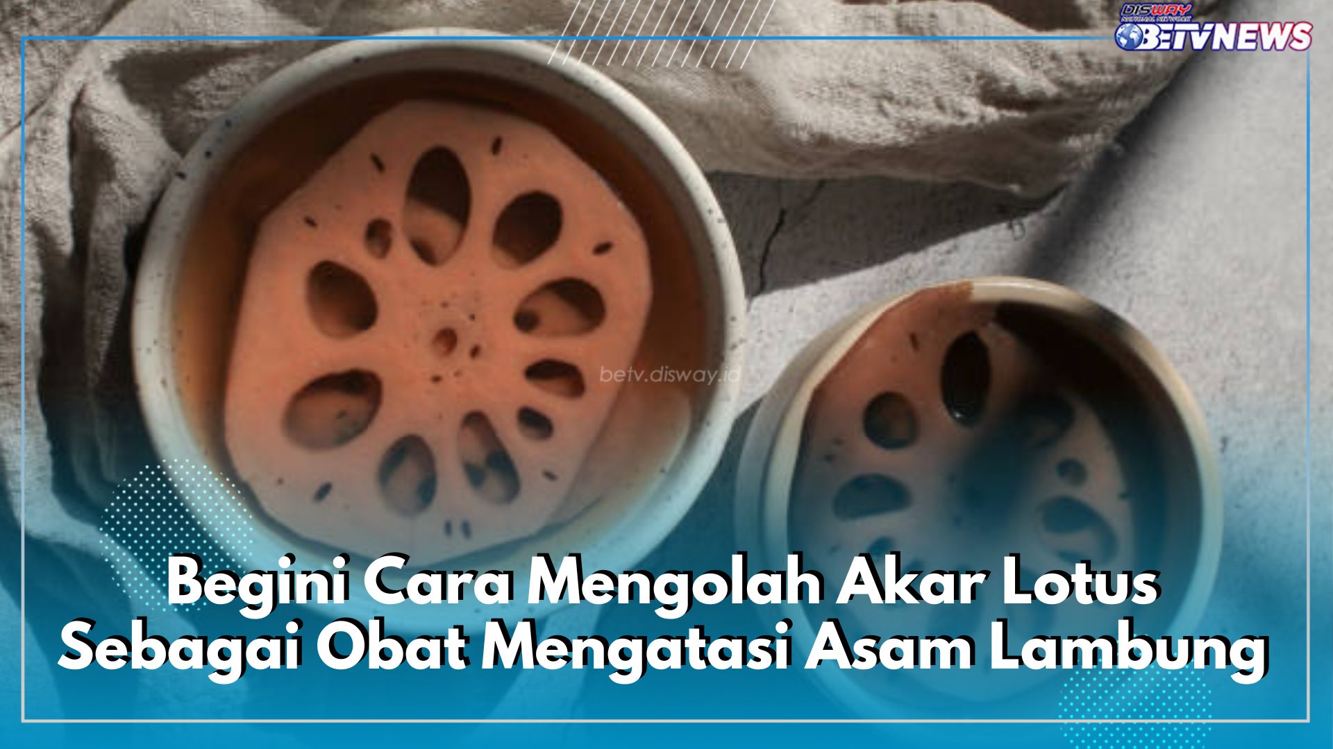 Begini Cara Mengolah Akar Lotus Sebagai Obat Mengatasi Asam Lambung