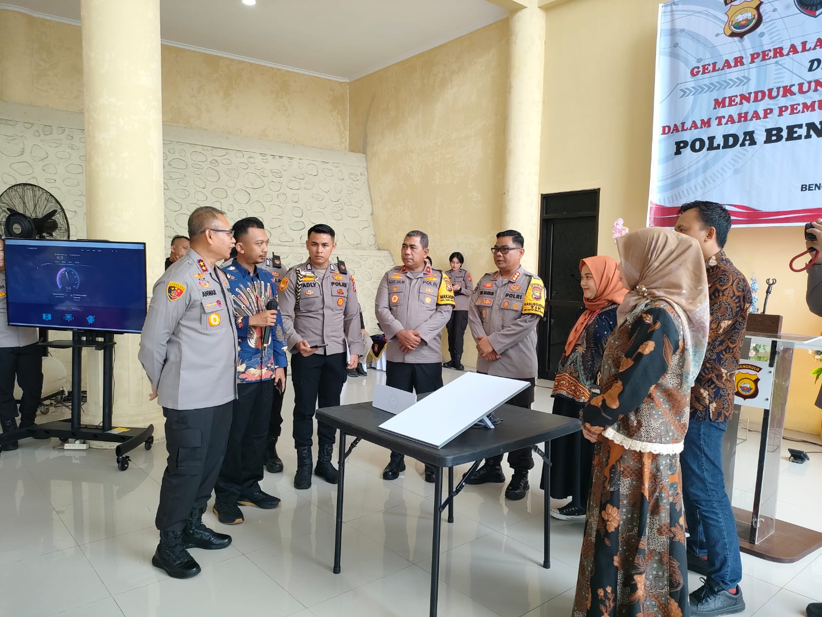 BID TIK Polda Bengkulu dan Telkom Kerjasama Perkuat Jaringan Internet Sukseskan Pilkada 2024