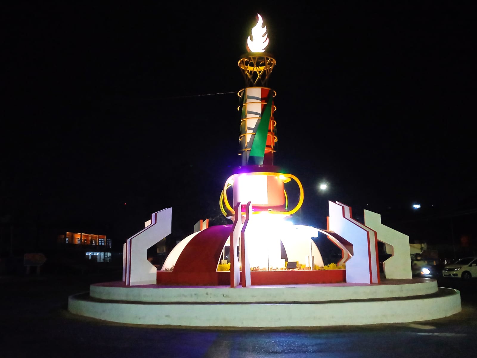 Taman di Bundaran Fadhilah Rusak Pasca Festival Tabut 2023, Padahal Baru Diresmikan Wali Kota Bengkulu 