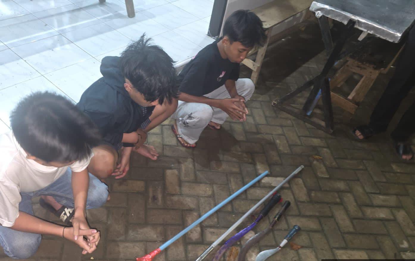 3 Remaja Berstatus Pelajar Diduga 'Geng Motor' Gunakan Sajam Berhasil Diamankan Korem 041/Gamas Bengkulu 