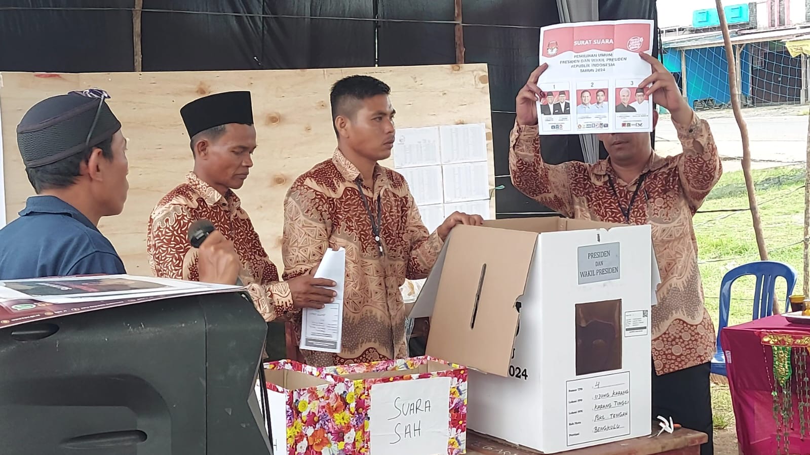 Penghitungan Sementara, Pasangan Prabowo-Gibran Unggul di Kabupaten Bengkulu Tengah