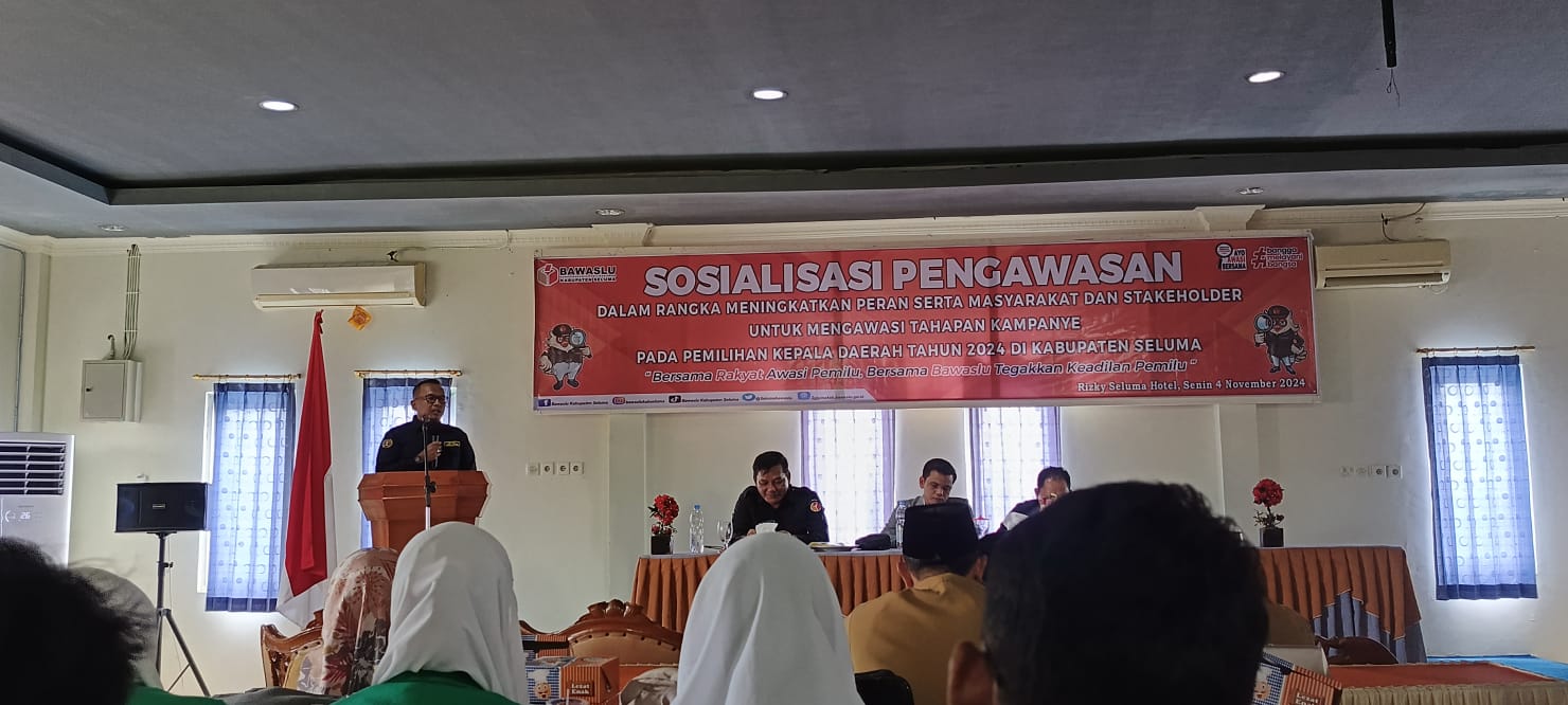 Masa Kampanye Hampir Berakhir, Bawaslu Seluma Gelar Sosialisasi Pengawasan Tahapan Pilkada