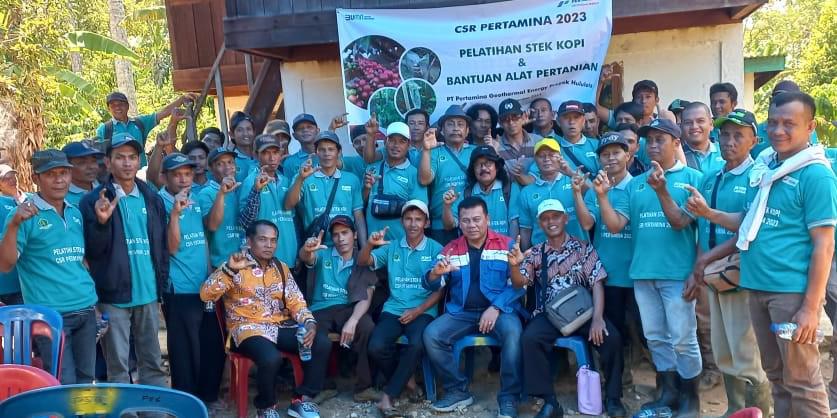 Berdayakan Masyarakat Lebong, PT. PGE Hululais Beri Pelatihan Stek dan Bantuan Bibit Kopi kepada Petani 