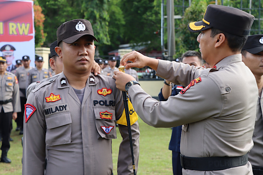 Polres Bengkulu Utara Launching 200 Personil Polisi RW