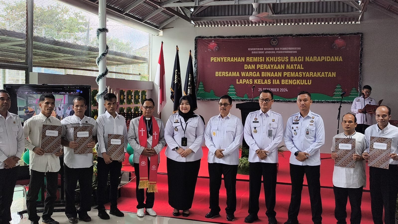 16 Narapidana di Provinsi Bengkulu Terima Remisi Natal 2024