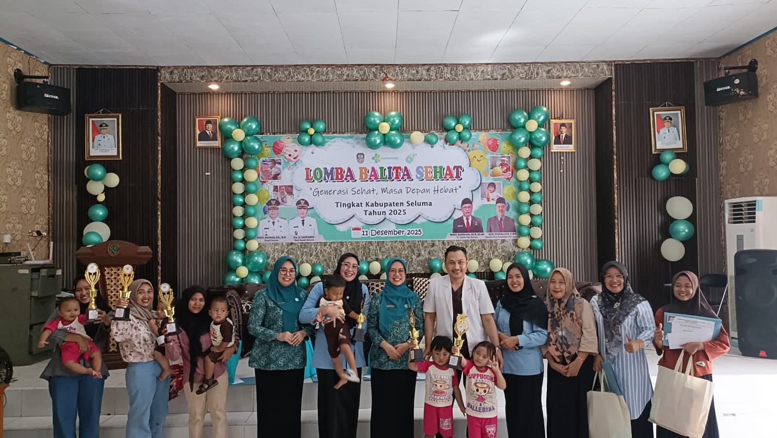 Pantau Tumbuh Kembang Anak, Dinkes Seluma Gelar Lomba Balita Sehat