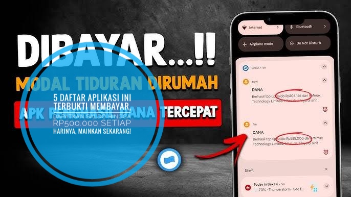 5 Daftar Aplikasi ini Terbukti Membayar, Dapatkan Saldo hingga Rp500.000 Setiap Harinya, Mainkan Sekarang!