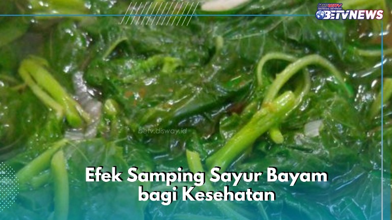 Efek Samping Konsumsi Sayur Bayam, Bisa Sebabkan Batu Ginjal, Hati-hati 