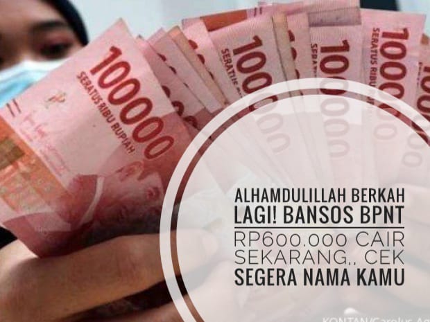 Alhamdulillah Berkah Lagi! Bansos BPNT Rp600.000 Cair Sekarang, Cek Segera Nama Kamu