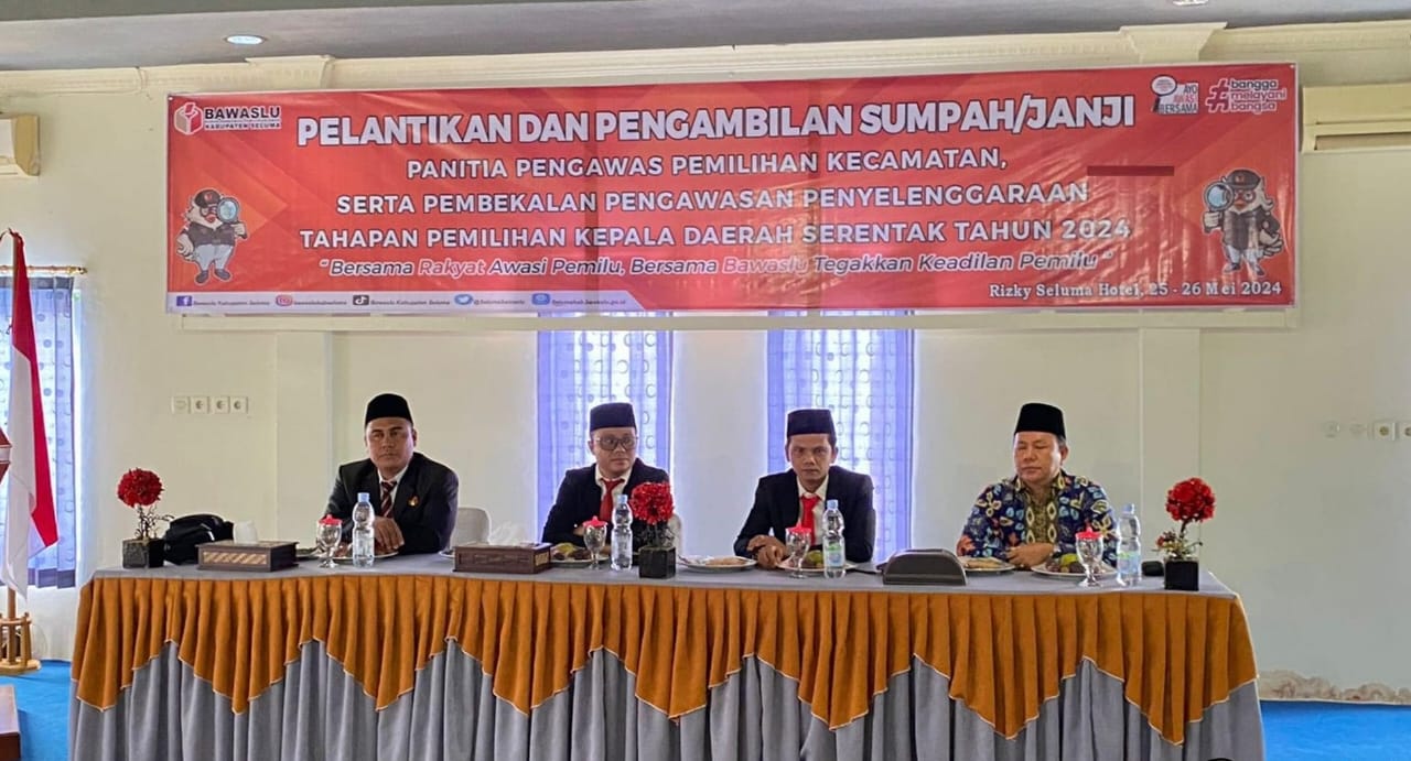 Dinilai Loloskan Anggota Bermasalah, Pelantikan Panwascam Seluma Dikritik Mantan Ketua Bawaslu