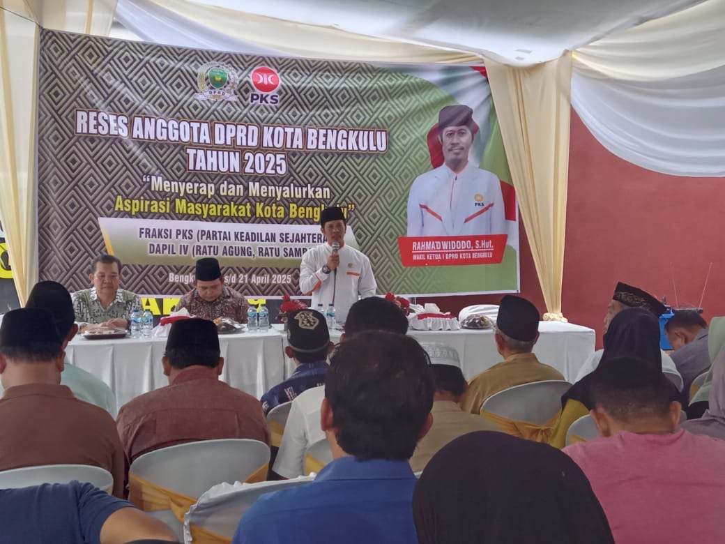 Wakil Ketua I DPRD Kota Bengkulu Rahmad Widodo Perjuangkan Aspirasi Masyarakat