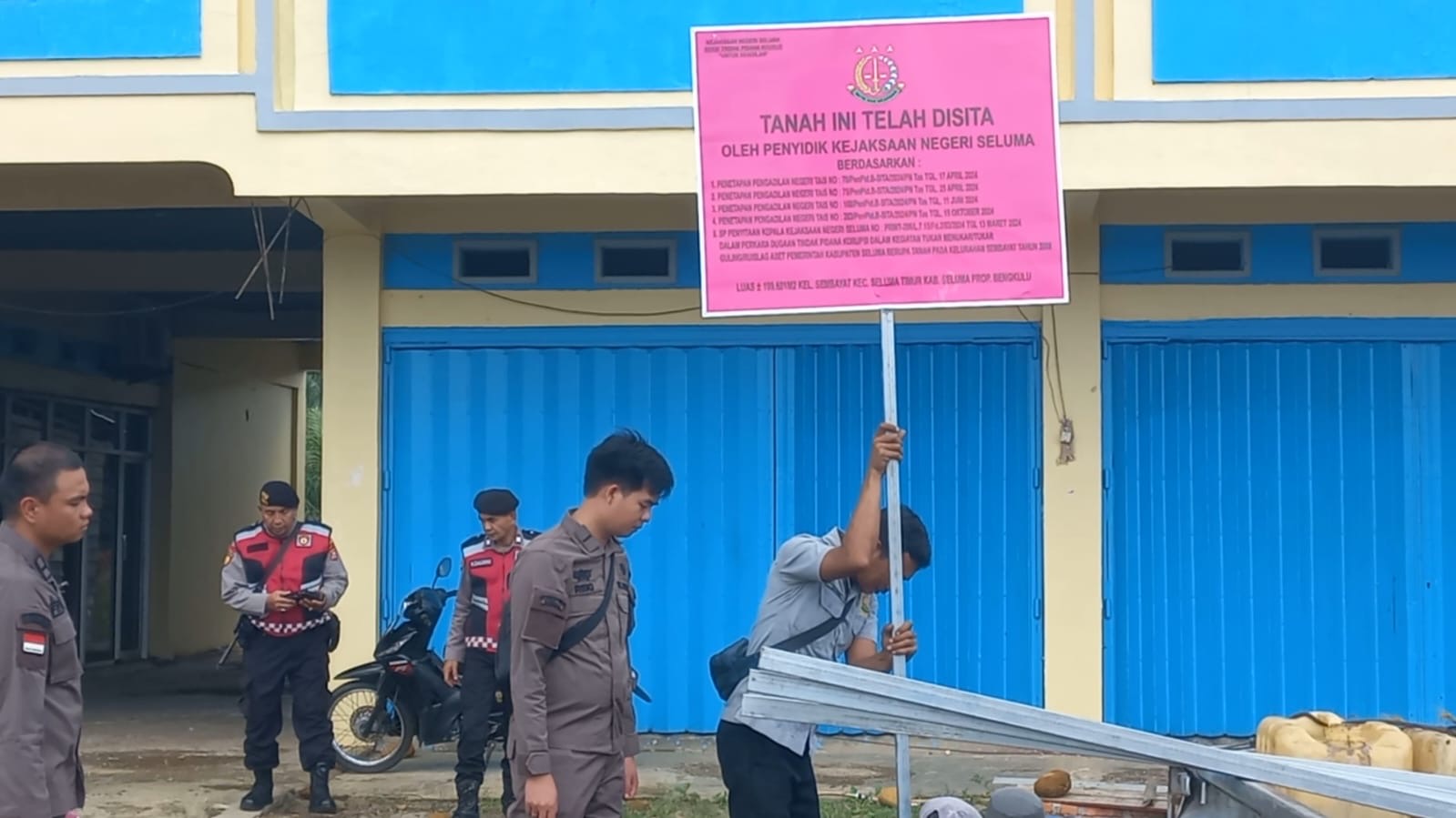 Korupsi Tukar Guling Lahan Pemkab Seluma, Kejari Sita 19 Hektar Lahan di Kelurahan Sembayat