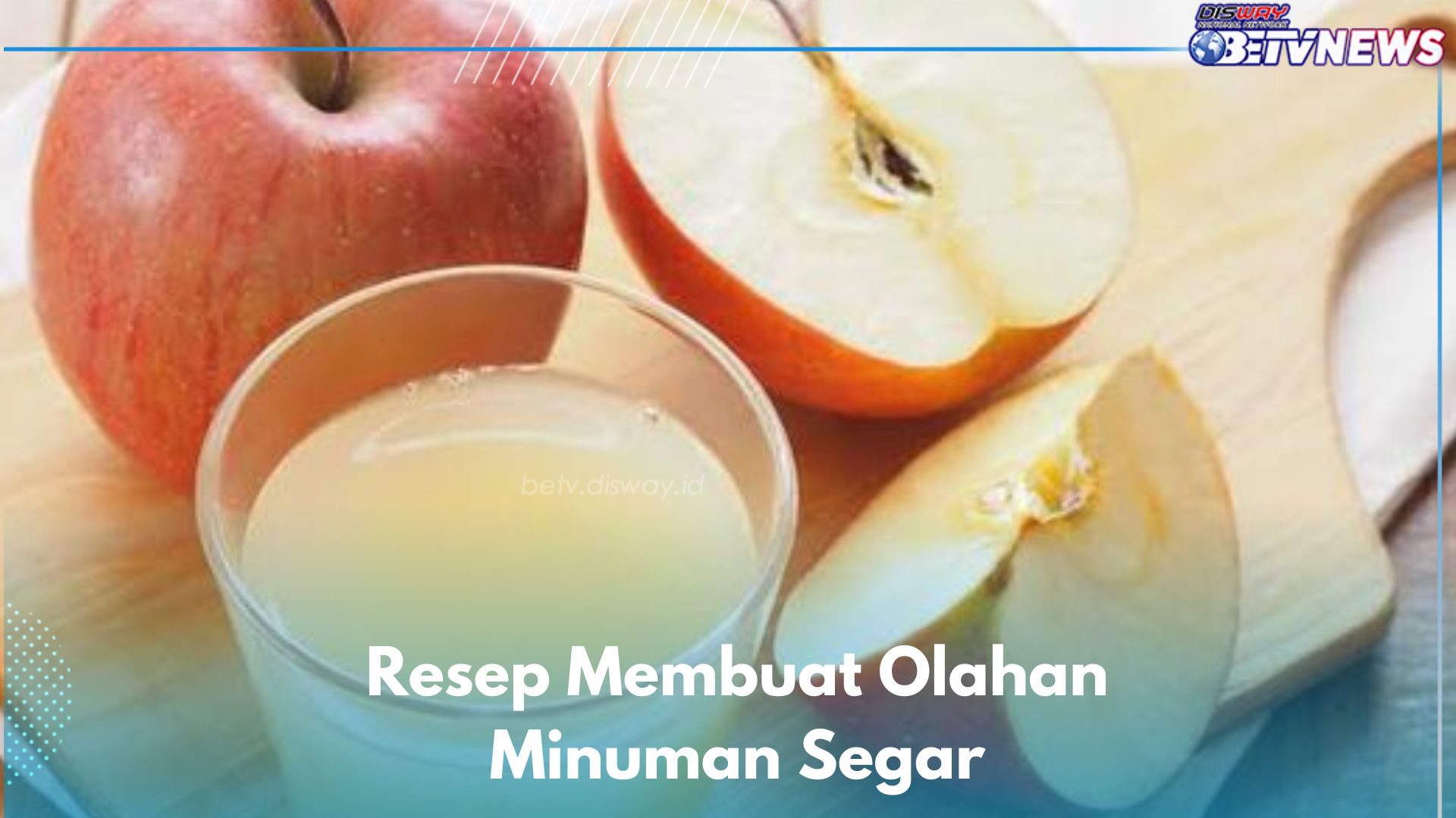 6 Resep Membuat Olahan Minuman Segar dan Enak, Cobain Apel Jeruk Squash Ini