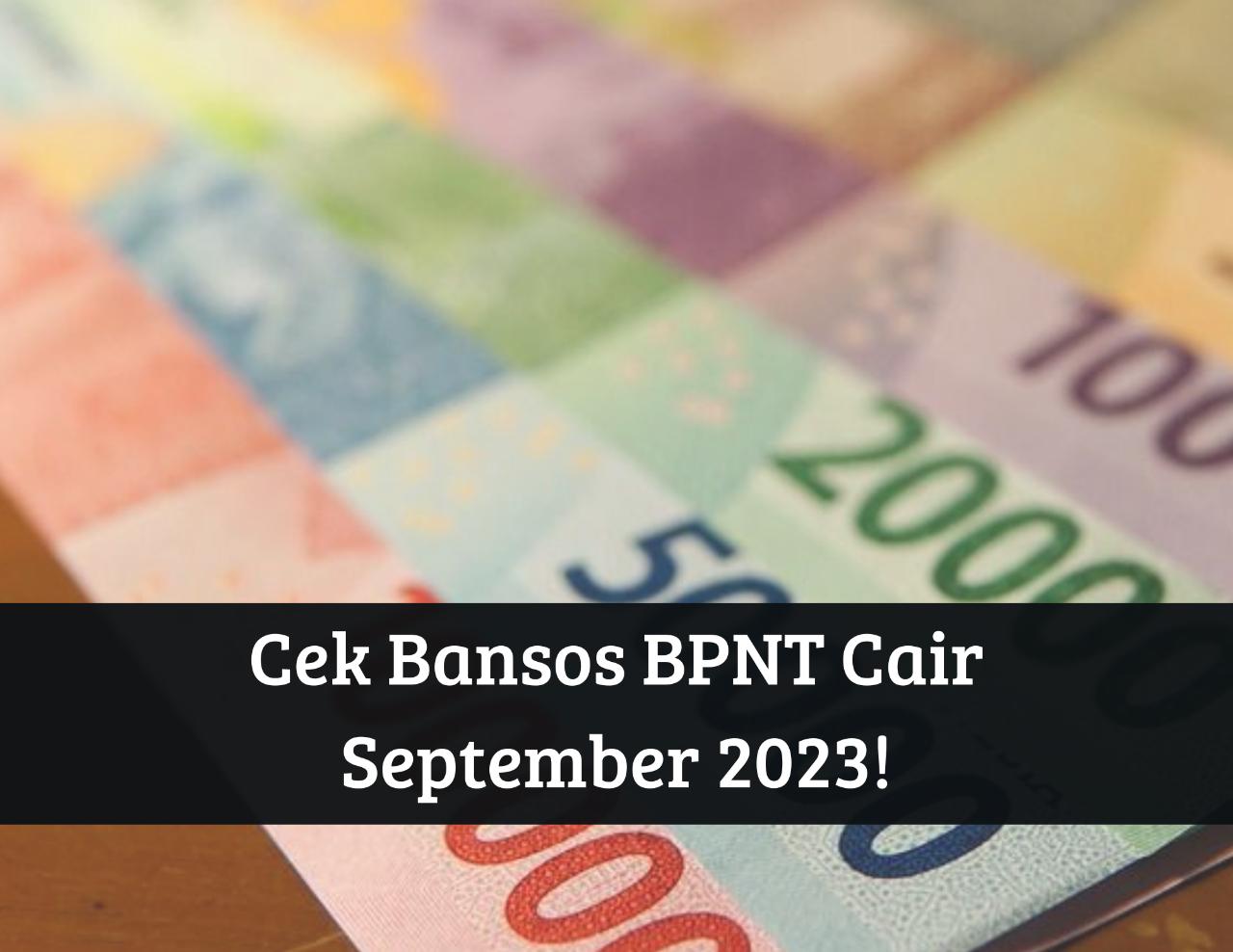 Bansos BPNT September 2023 Cair Lagi! Penerima Dapat Uang Gratis hingga Rp2.400.000, Segera Cek Namamu