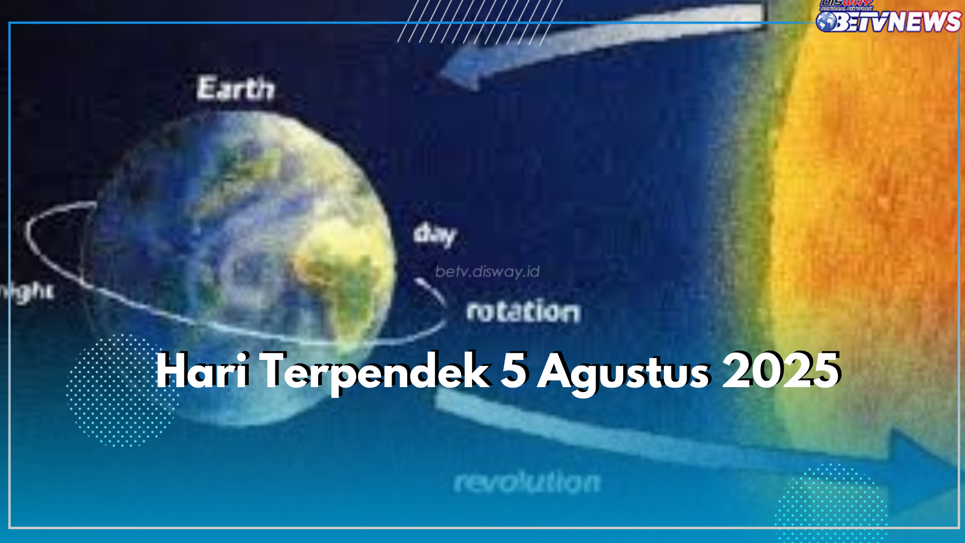 Benarkah Hari Terpendek Tahun Ini Jatuh Pada Tanggal 5 Agustus 2025? Cek Faktanya Disini!