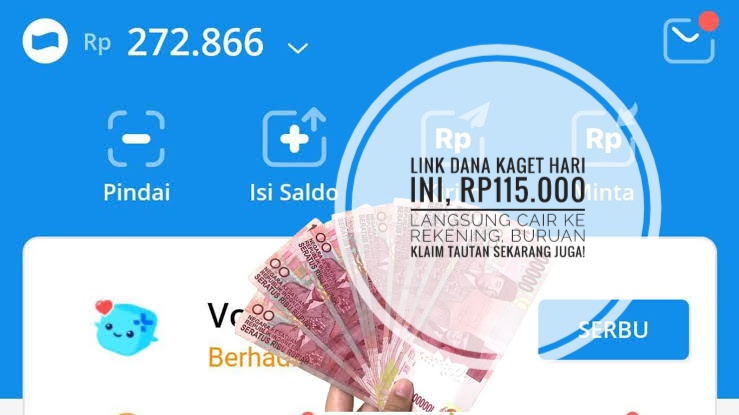 Link DANA Kaget Hari Ini, Rp115.000 Langsung Cair ke Rekening, Buruan Klaim Tautan Sekarang Juga!