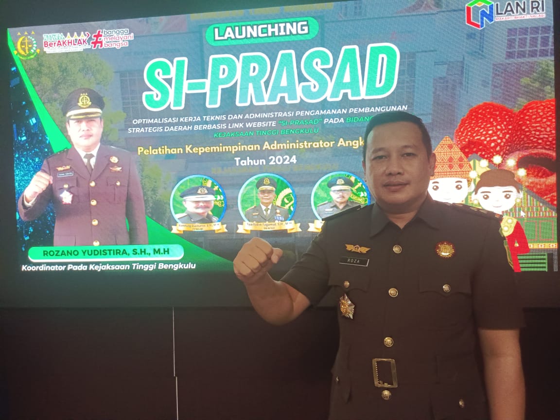 Kejati Bengkulu Luncurkan Sistem Informasi Pengamanan Pembangunan Strategis Daerah 'SI-PRASAD'