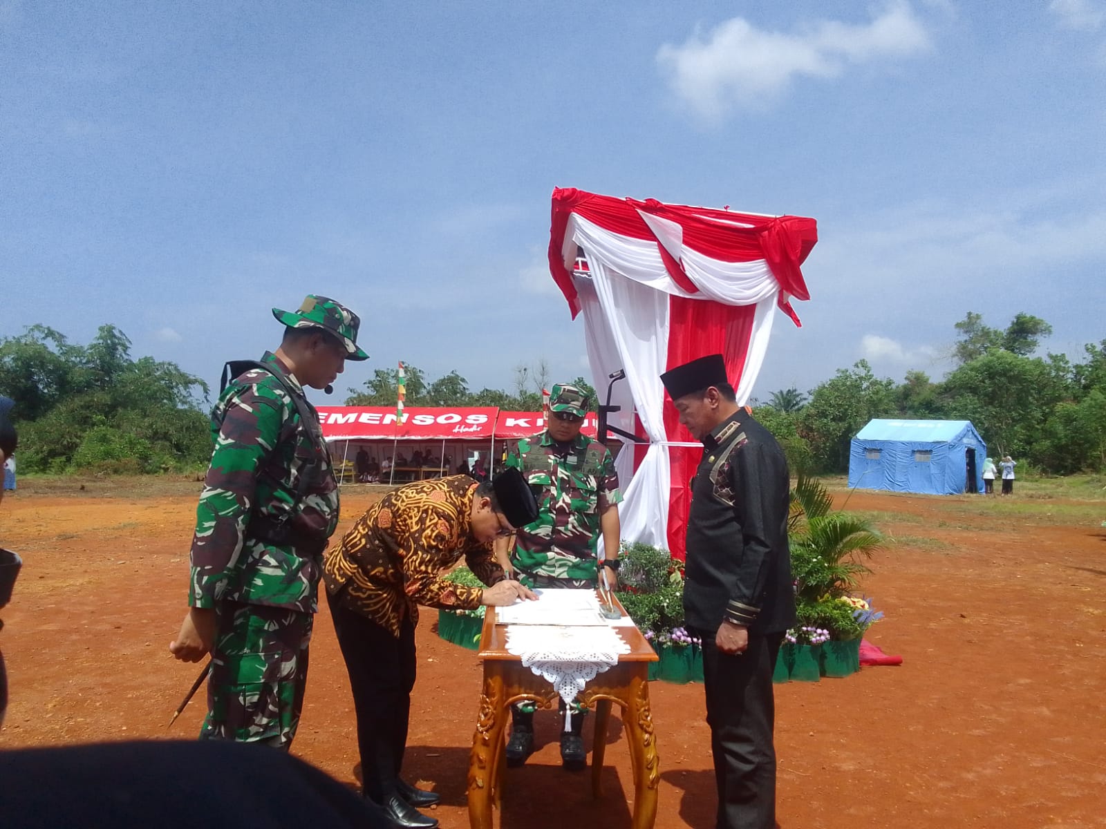 Program TMMD di Desa Talang Sebaris Resmi Dibuka: Upaya Dukung Pembangunan di Daerah Terpencil