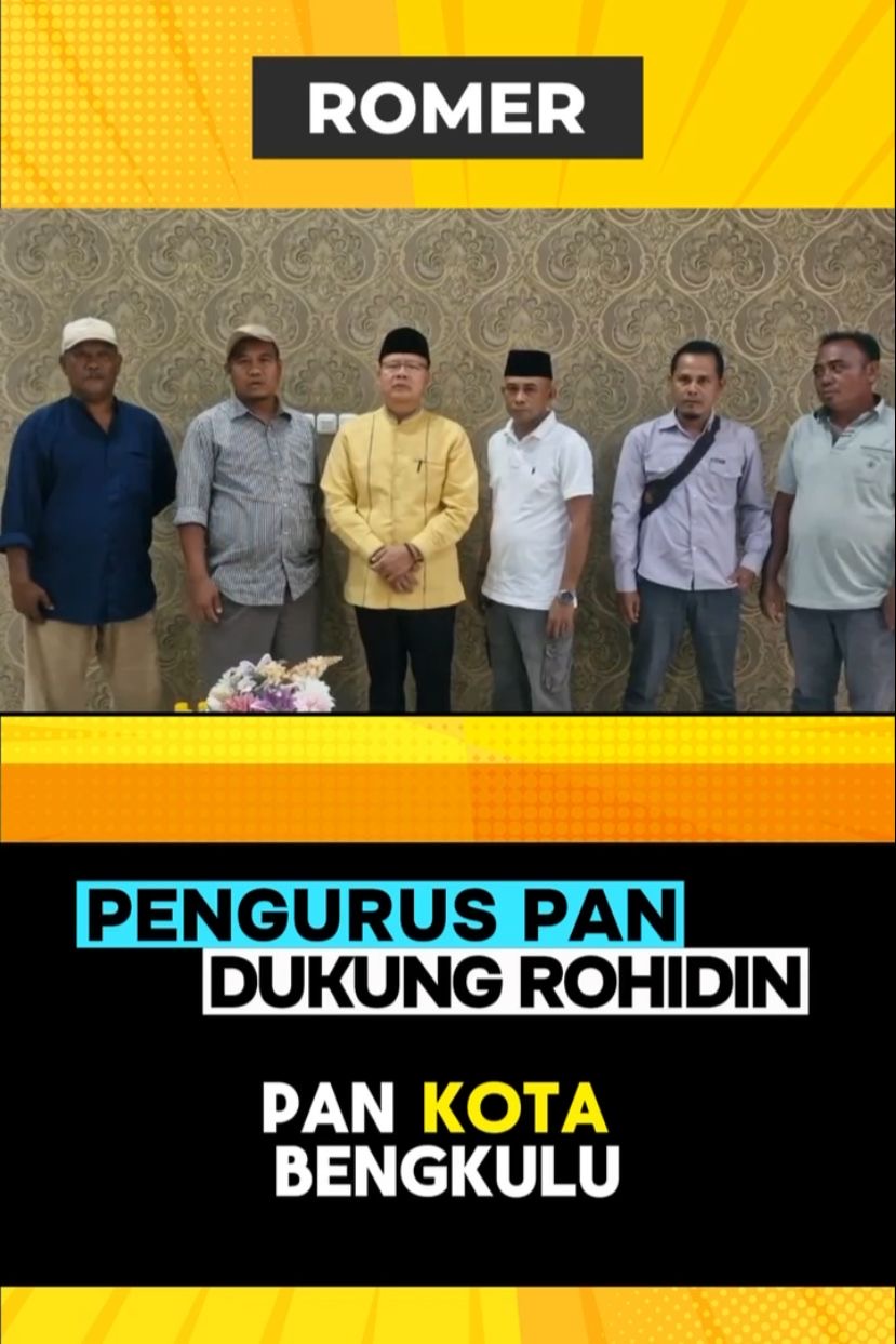 Kader PAN Deklarasi Dukungan ke Paslon Rohidin-Meriani Jelang Pemilihan