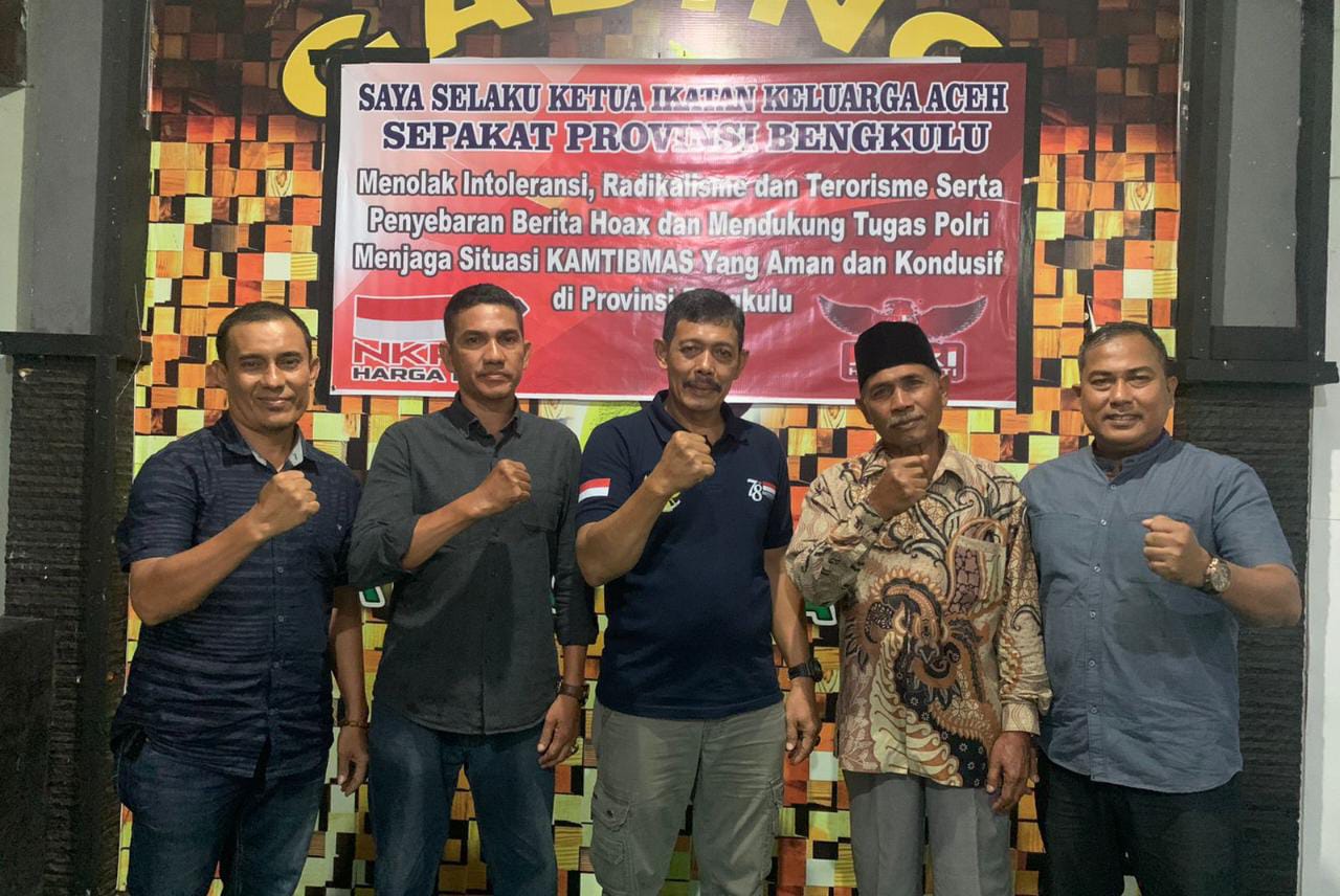 Jaga Kamtibmas, Ikatan Keluarga Aceh Provinsi Bengkulu Dukung Tugas Kepolisian