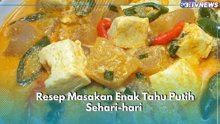 Cek Resep Enak Masakan Tahu Putih, Cobain Sajian Sehari-hari Ini!