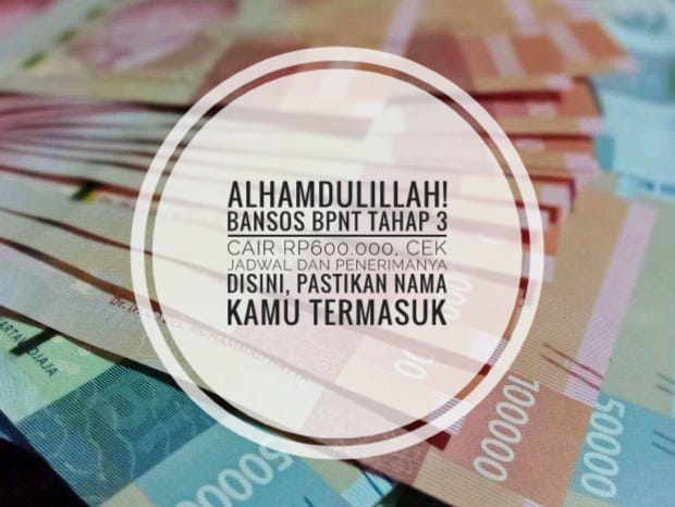 Alhamdulillah! Bansos BPNT Tahap 3 Cair Rp600.000, Cek Jadwal dan Penerimanya, Pastikan Nama Kamu Termasuk