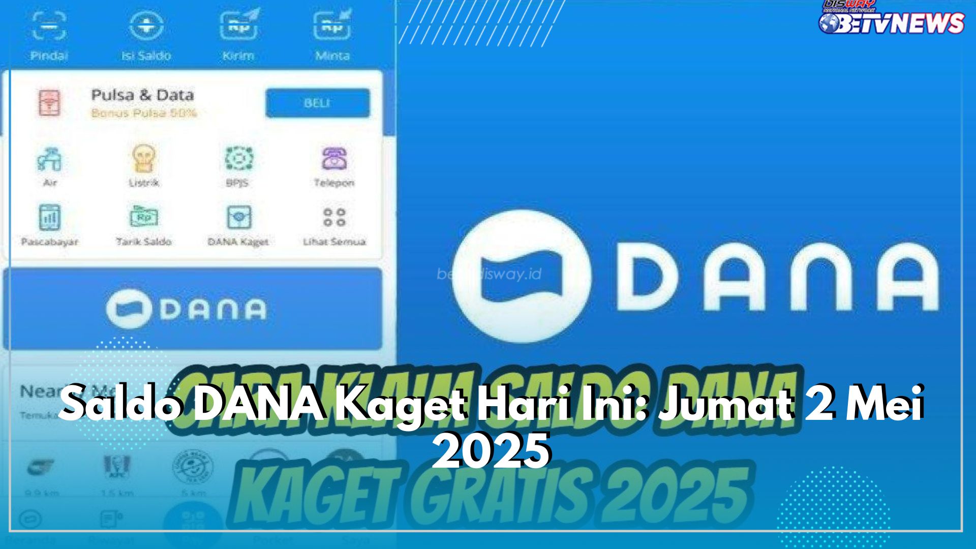Saldo DANA Kaget Hari Ini: Jumat 2 Mei 2025 Ada Uang Gratis Rp147.000, Klaim Sekarang Lewat Link