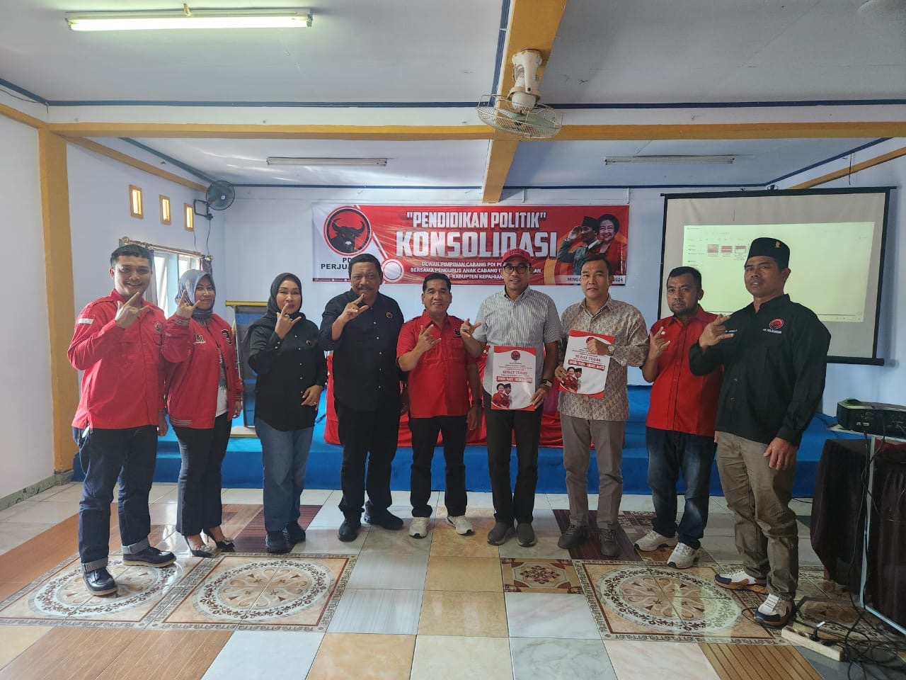 DPC PDIP Kepahiang Gelar Pendidikan Politik dan Konsolidasi Bersama Cakada