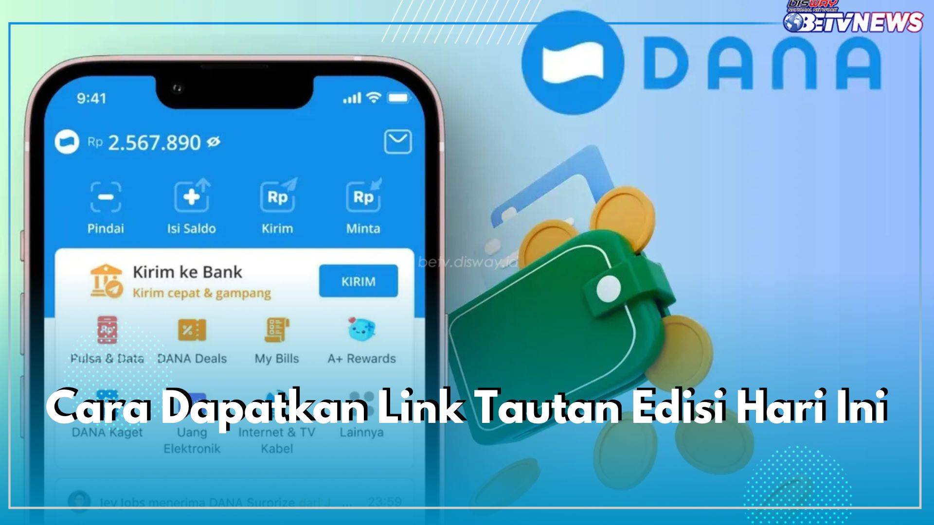 Cukup 1 Kali Klik Cair Uang Gratis ke Saldo DANA, Cek di Sini Cara Dapatkan Link Tautan Edisi Hari Ini