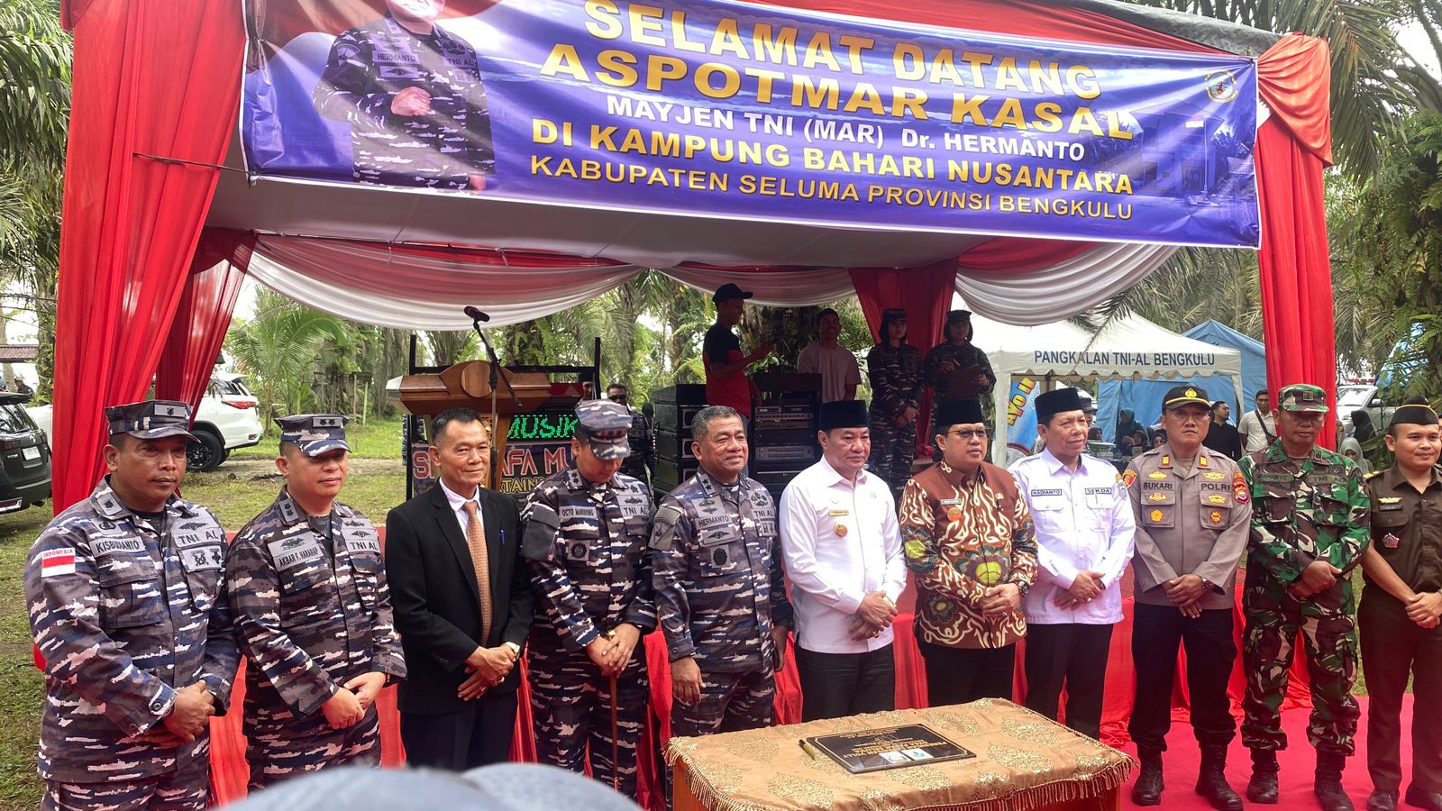 Aspotmar Kasal Tinjau Kampung Bahari Nusantara di Kabupaten Seluma