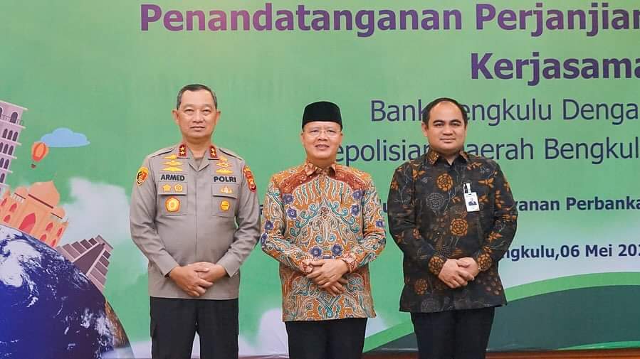 Gubernur Rohidin Sambut Baik Kerja Sama BPD-Polda Bengkuku soal Jasa Layanan Perbankan