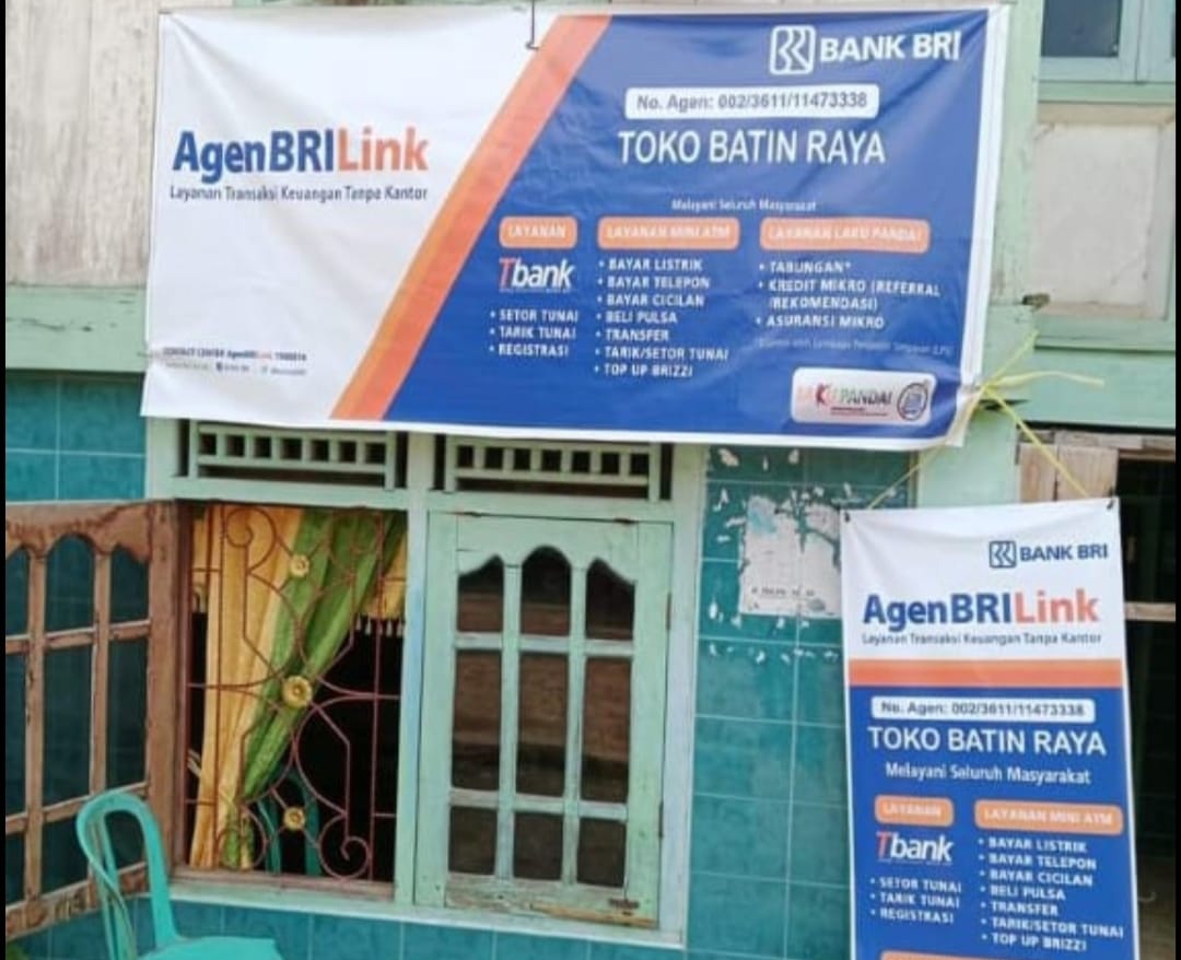 Brilink Bating Raya Talang Pangeran Layani Pencairan PKH Jemput Bola