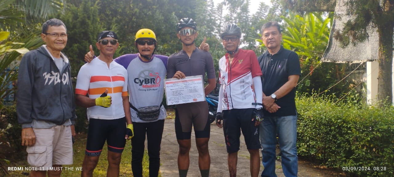 M. Akshal Reyvanza dari Klub Sepeda Cybro Wakili Bengkulu di PON Aceh-Sumut 2024