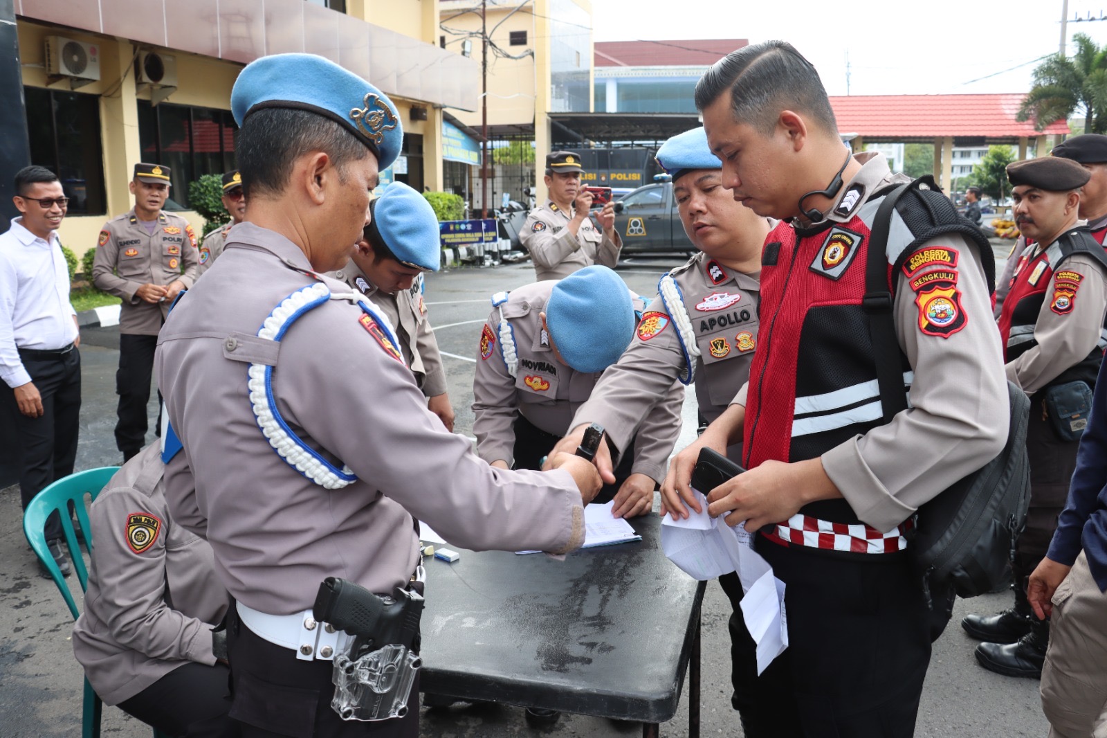 Cegah Penyalahgunaan, Senpi Personel Polresta Bengkulu Diperiksa