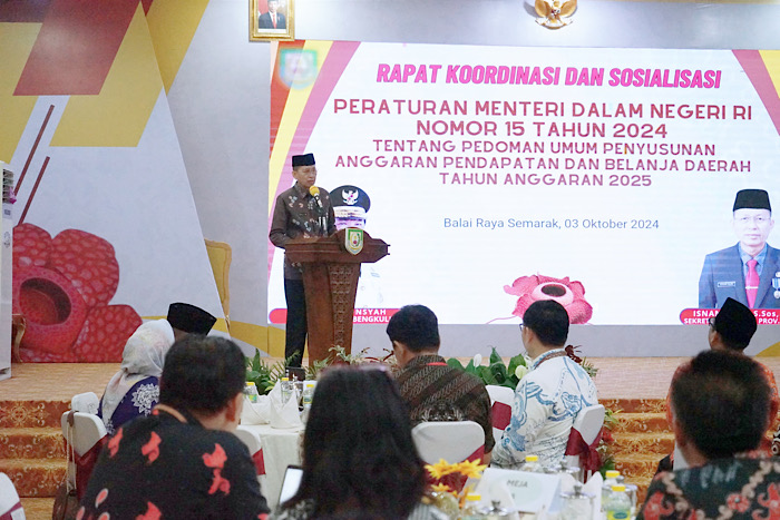 Sekda Isnan Fajri Tekankan Hal Ini Dalam Penyusunan APBD 2025 di Provinsi Bengkulu