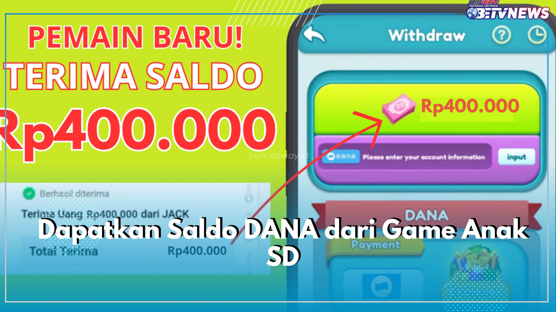Mau E-wallet Terisi Uang Gratis Rp400 Ribu? Dapatkan Saldo DANA dari Game Anak SD Ini, Yuk Mainkan!